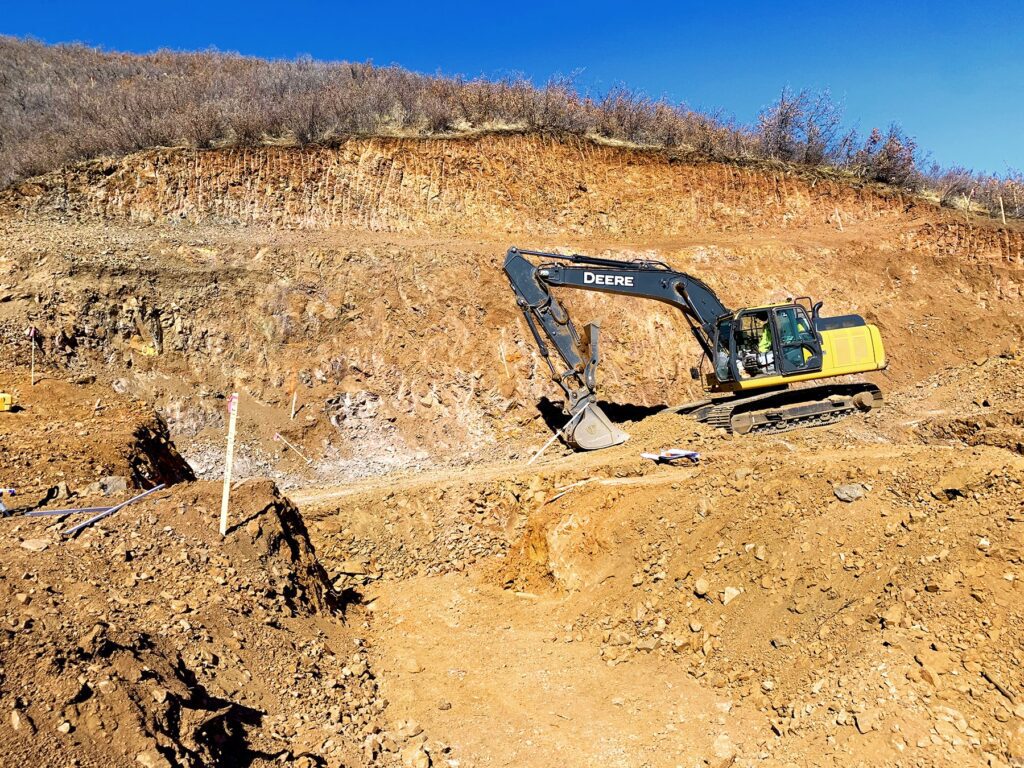 Professional parking lot excavation services by CJB's Excavation Colorado for stable pavement.