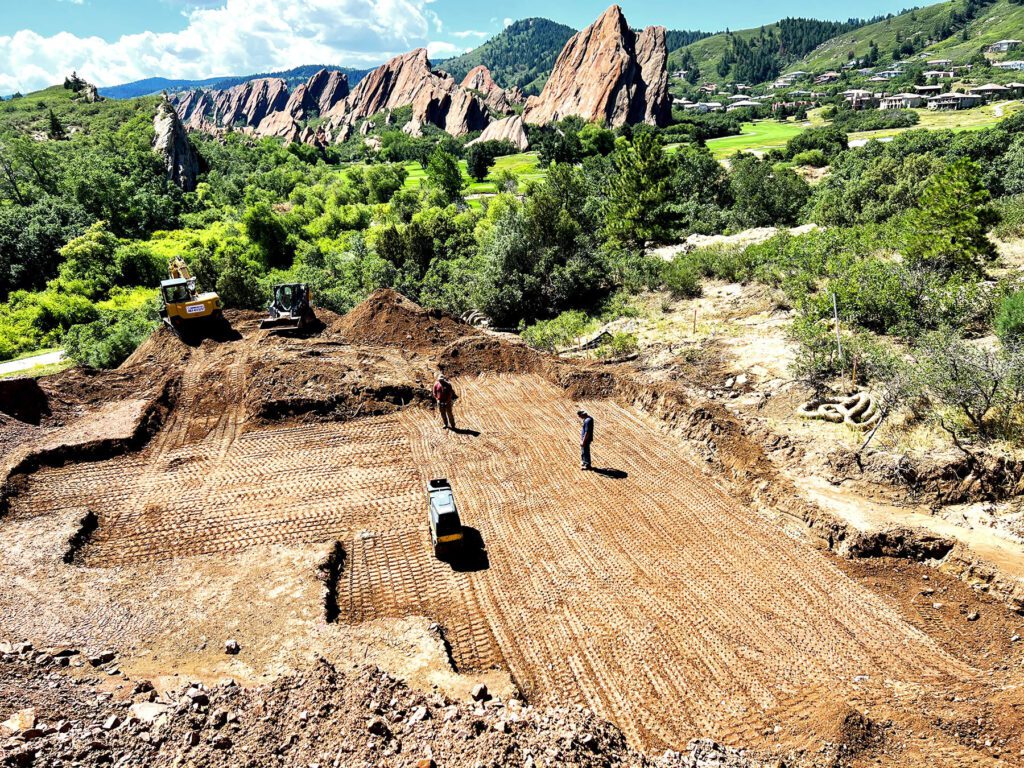 Reliable excavation services provided by CJB's Excavation Colorado across diverse terrains.